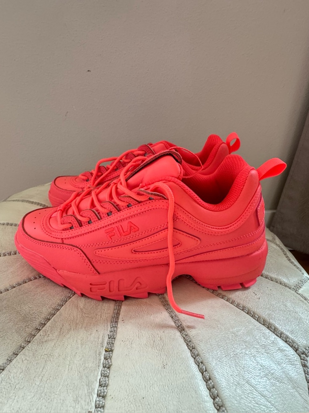FILA Bright Red Women's Sneakers. Have not been worn and are cute and sporty